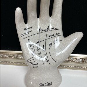 Palmistry Porcelain Hand Decor